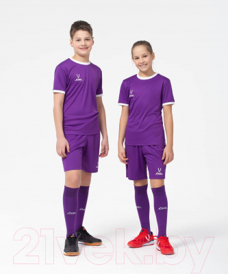 Футболка игровая футбольная Jogel Camp Origin Jersey / JFT-1020-K (YM, фиолетовый/белый)