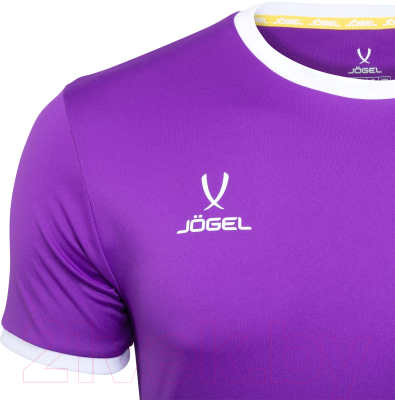 Футболка игровая футбольная Jogel Camp Origin Jersey / JFT-1020-K (YXS, фиолетовый/белый )