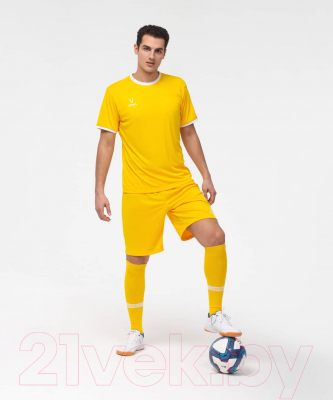 Футболка игровая футбольная Jogel Camp Origin Jersey / JFT-1020 (M, желтый/белый)