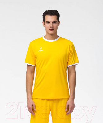 Футболка игровая футбольная Jogel Camp Origin Jersey / JFT-1020 (XL, желтый/белый)