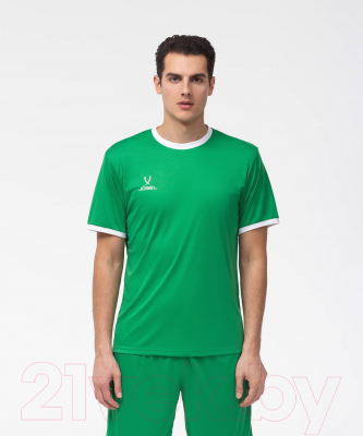 Футболка игровая футбольная Jogel Camp Origin Jersey / JFT-1020 (XL, зеленый/белый)