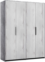 Шкаф Мебель-КМК 4Д Ривьера КМК 0970.1 (бетон спаркс 861/канадский дуб арктик) - 