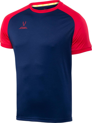 Футболка игровая футбольная Jogel Camp Reglan Jersey / JFT-1021-K (XS, темно-синий/красный) -