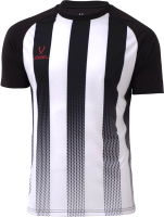 Футболка игровая футбольная Jogel Camp Striped Jersey / JC1ST0121.00-K (XS, белый/черный) - 