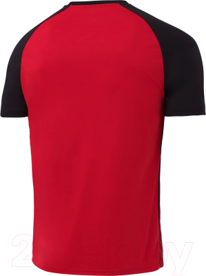 Футболка игровая футбольная Jogel Camp Striped Jersey / JC1ST0121.R2-K (YS, красный/черный)