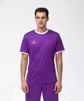 Футболка игровая футбольная Jogel Camp Origin Jersey / JFT-1020 (L, фиолетовый/белый)