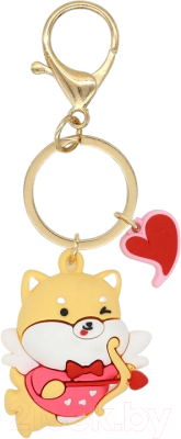 Брелок Miniso Mini Family Pink Romance Series. Сиба-ину 8455