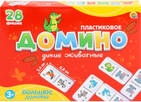 Развивающая игра РЫЖИЙ КОТ Домино Дикие животные / И-1927 - 