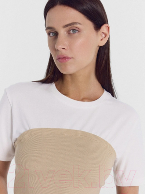 Изображение товара Футболка Mark Formelle 112974 (р.164/170-84-90, белый/ирландский крем)