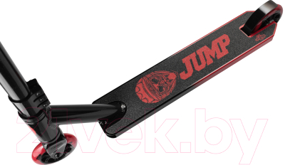 Самокат трюковый Ateox Jump 2024 100 mm PL HIC / JUMP-BK/R (3.3кг, черный/красный)