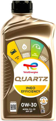 Моторное масло Total Quartz Ineo Efficency 0W30 / 228161 (1л)