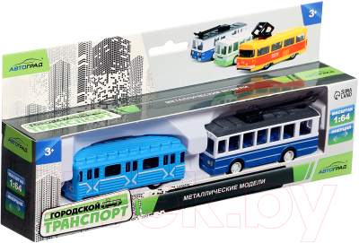 Набор игрушечной техники Автоград Городской транспорт 202-6 / 7636268
