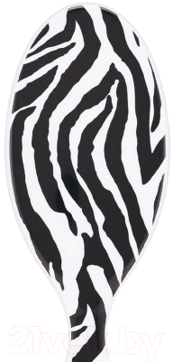 Расческа-массажер Wet Brush Original Detangler Safari Zebra BWR830SAFZE (черный/белый)