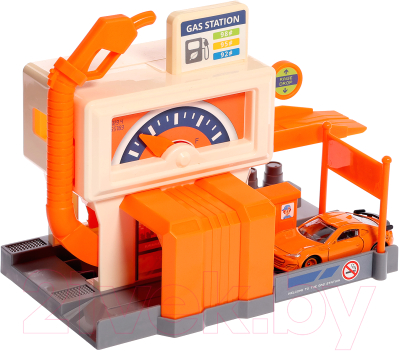 Автосервис игрушечный Sima-Land Заправочная станция CM189-99 / 9666945 (оранжевый)