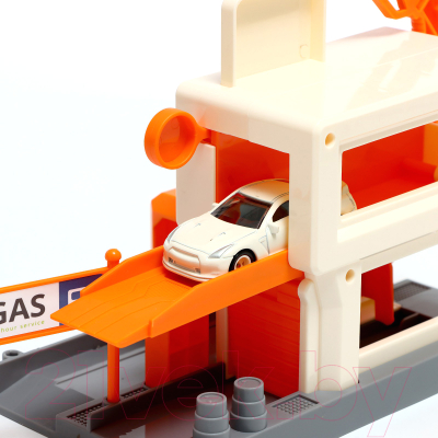 Автосервис игрушечный Sima-Land Заправочная станция CM189-99 / 9666945 (оранжевый)