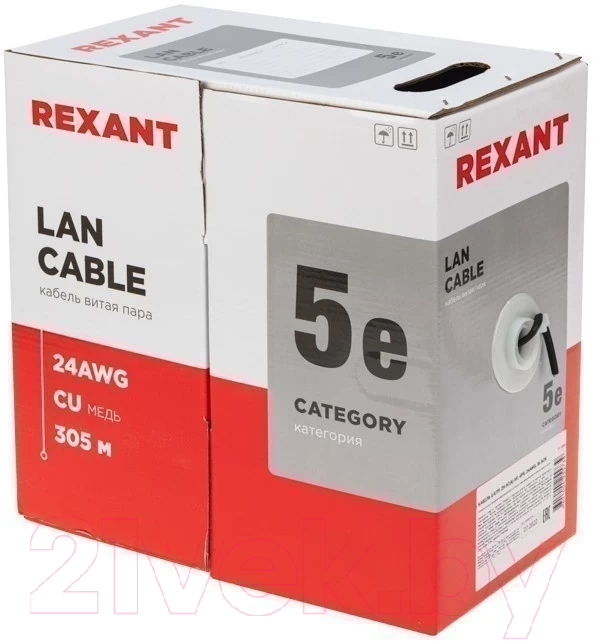 Кабель Rexant U/UTP CAT 5e ZH нг(А)-HF / 01-0065