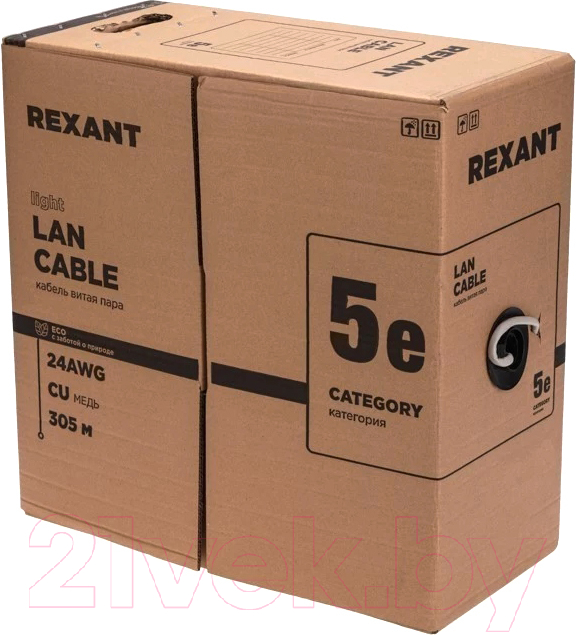 Кабель Rexant F/UTP CAT 5e PE 4PR 24AWG / 01-0154-R