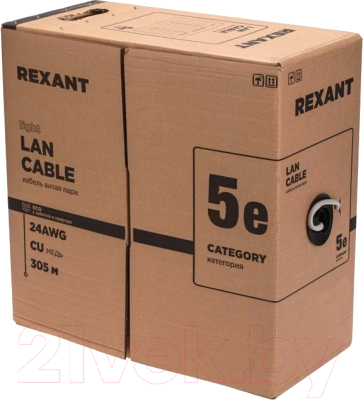 Кабель Rexant F/UTP CAT 5e PE 4PR 24AWG / 01-0154-R