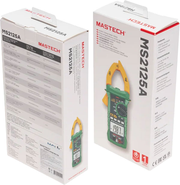 Клещи токоизмерительные Mastech MS2125A