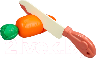 Набор игрушечных продуктов РЫЖИЙ КОТ Набор фруктов и овощей для резки / И-4275 
