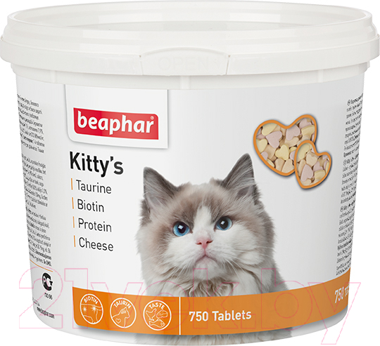 Кормовая добавка для животных Beaphar Kittys Mix / 12595