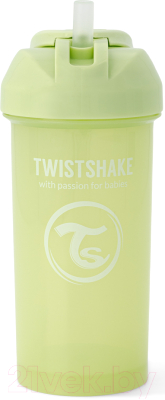 Поильник Twistshake Straw Cup с трубочкой / 78712  (360мл, зеленый кактус)