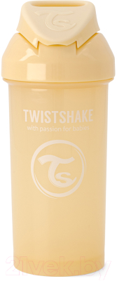 Поильник Twistshake Straw Cup с трубочкой / 78713 (360мл, карамельный бежевый)