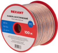 Кабель Rexant BlueLine 2x1.00 / 01-6205-3 (100м, прозрачный) - 