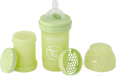 Бутылочка для кормления Twistshake Антиколиковая 78716  (180мл, зеленый кактус)