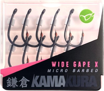 

Набор крючков рыболовных, Kamakura Wide Gape X №8 микробородка / KAM28