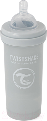 Бутылочка для кормления Twistshake Антиколиковая 78723 (260мл, светло-серый)