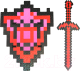 Подарочный набор Дарим Красиво Рубиновое оружие. Щит, меч / 7139103 - 