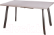 Обеденный стол Listvig Angle 120 раздвижной (бетон светло-серый/черный) - 