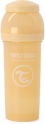 Бутылочка для кормления Twistshake Антиколиковая 78721 (260мл, карамельно-бежевый)