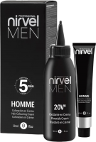 Крем-краска для волос Nirvel Homme G-7 (2x30мл, светло-серый) - 