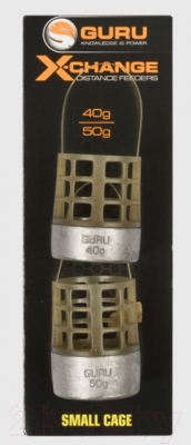 Кормушка рыболовная Guru X-Change Distance Feeder Cage Small 40г+50г / GAD02