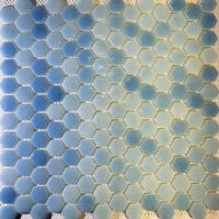 Мозаика Gidrostroy Glass Mosaic TN-008 (300x300, голубой) - 