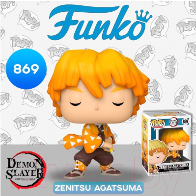 Фигурка коллекционная Funko POP! Истребитель демонов. Зэницу Агацума / 49012