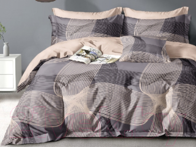 Комплект постельного белья Alleri Поплин Luxe Евро Мах / П-314