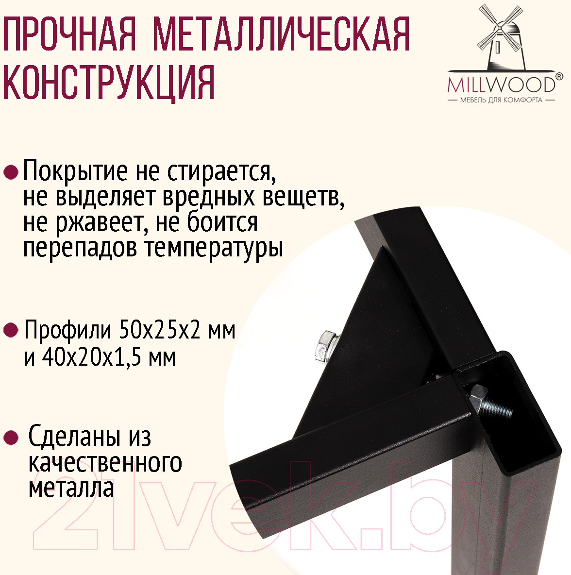 Подстолье Millwood Сеул 130x80