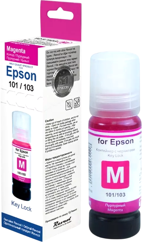 Контейнер с чернилами Revcol Для Epson серия L 101/103/106 / 6437 (70мл, Magenta Dye)