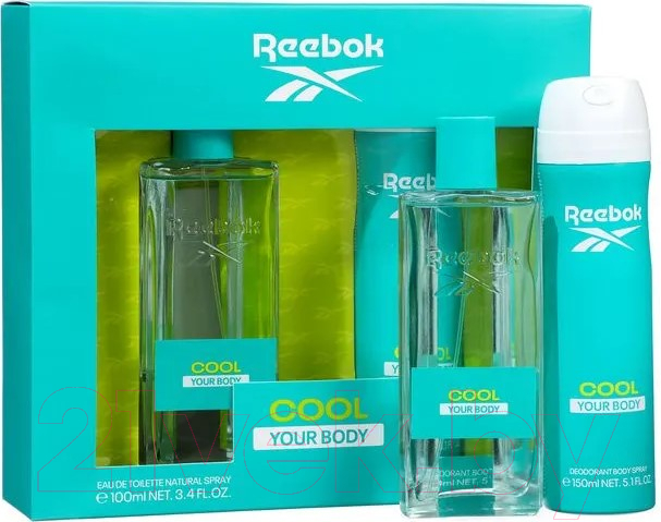 Парфюмерный набор Reebok Cool Your Body For Woman Туалетная вода+Дезодорант-спрей