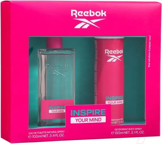 Парфюмерный набор Reebok Inspire Your Mind For Woman Туалетная вода+Дезодорант-спрей