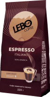 Кофе в зернах Lebo Эспрессо Italiano темнообжаренный (220г) - 