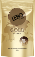 Кофе растворимый Lebo Gold сублимированный (100г, дойпак) - 