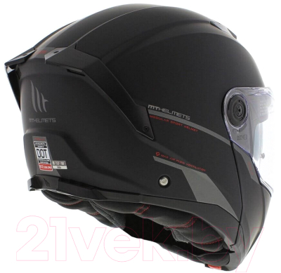 Мотошлем MT Helmets Atom 2 SV Solid (L, матовый черный)