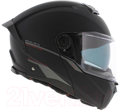 Мотошлем MT Helmets Atom 2 SV Solid (M, матовый черный)