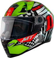 Мотошлем MT Helmets Revenge 2 S Sergio Garcia (XL, глянцевый флуоресцентно-желтый) - 