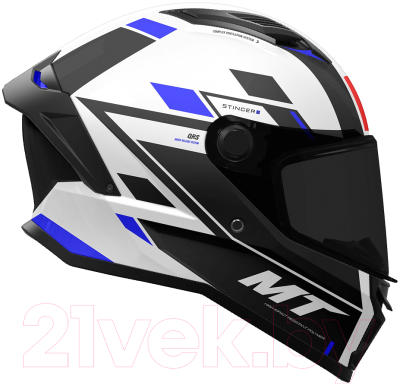 Мотошлем MT Helmets Stinger 2 Micro (M, глянцевый)