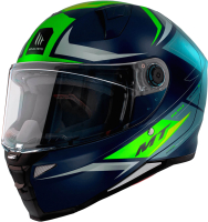 Мотошлем MT Helmets Revenge 2 S Hatax (L, матовый серый/желтый) - 